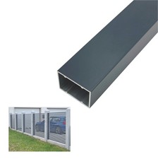 Rechteckrohr Alu 44x30 mm Anthrazit pulverbeschichtet Aluminium Profil