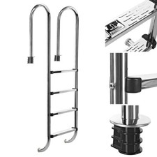 Edelstahl Poolleiter 4 Stufen