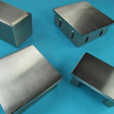 Edelstahl Vierkantrohr Stopfen Verschluss VA Deckel Einsteck Kappe Für Rohr V2A