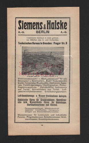 Berlin werbung 1911 siemens - werbung, 1911,