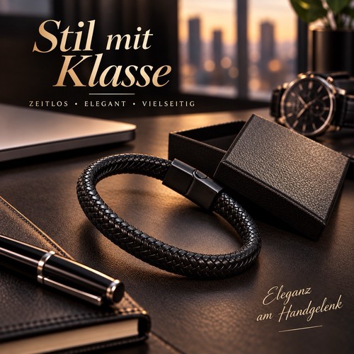 Herren armband schwarz - herren,