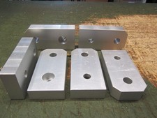 6 Alu Flach 49 x 20mm AlMgSi0,5 3.3205 L 100mm bearbeitet9