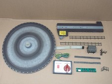 HO Märklin Drehscheibe 7286, Fleischmann 6652, Schalter, Bühne, Geländer, Bleche