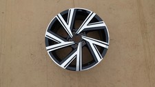 1x Alufelge 18 Zoll 7.5" 5x112 51ET Glanz Schwarz 5H0601025M VW Golf Rim Wheel