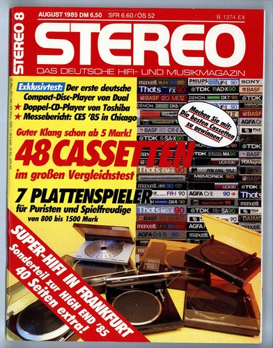 Stereo 1985 thorens td - stereo,