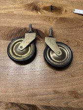 2 alte Teewagenrolle mit Stift RadØ 7cmAlt 60er Original