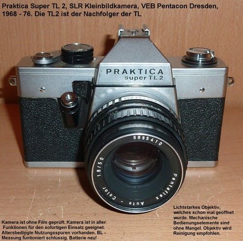 Praktica super tl2 slr m - super, slr,