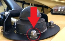 BMW e10 Hutmutter Chrom für