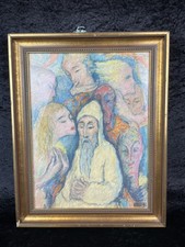 Original Pastell Max Schenke 1891-1968 signiert Urkunde Nachlass Expressionismus