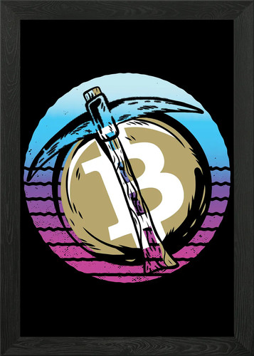 Lustiges gerahmtes bitcoin - lustiges,