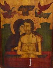 Alte Holz-Ikone - PIETA