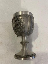 Zinn Kelch Schiffsmotiv ca