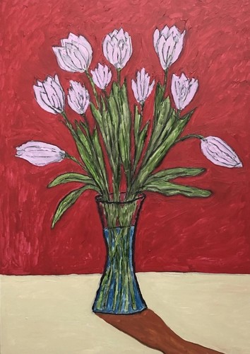 Original ölgemälde blumen - original,