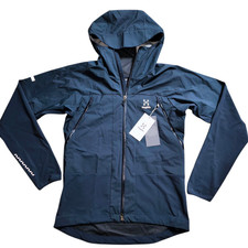 Haglöfs L.I.M Hybrid Touring Hood Herren Jacke Gr M Navy Wasserfest Kapuze NEU