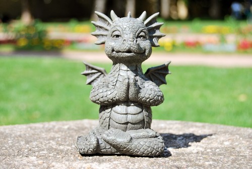 Gartenfigur gartendrache - gartendrache,
