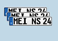 3 KFZ-Kennzeichen Nummernschild  520x110MM KFZ-Schilder Autokennzeichen