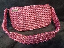 Gehäkelte metallic rosa