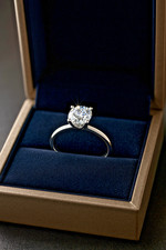 14K Diamant Solitär