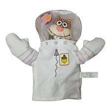Eichhörnchen Sandy Cheeks SpongeBob Schwammkopf Hand Puppe Waschlappen Mattel