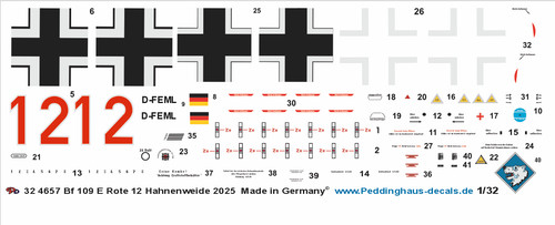 Peddinghaus decals 4657 - 1-32,