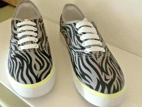 Gemo schwarz grau - zebra, print