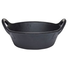 Horse Guard Gummieimer für Stall und Weide, schwarz - 12 Liter Futtereimer Pferd