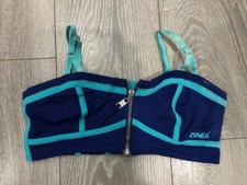 zumba blau BH Top Fitness Fitness Fitness Training Crop Dance Jazz Gr. 8, kleine Damen