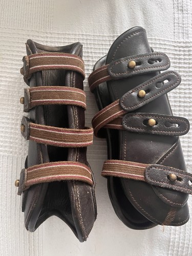 Gamaschen leder braun - gamaschen,