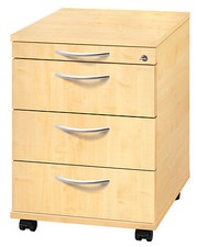 Rollcontainer Schreibtischcontainer Schubladen abschließbar Container montiert