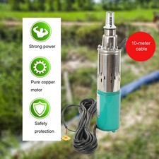 Tauchpumpe Tiefbrunnenpumpe DC 12V 180W Solar Tauchpumpe bis 30m 2m³/h