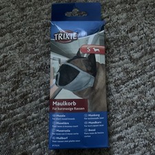 Trixie Maulkorb grau für kurznasige Hunde, verstellbar