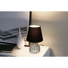 Paulmann Tischleuchte Lampe Black Brilliance Schwarz Textil max 20W E27 Schalter