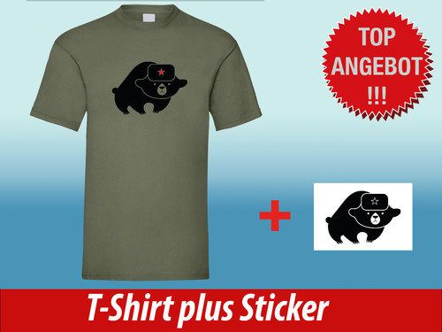 Russischer bär shirt plus - bär,