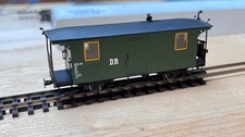 ROCO 34048 Gepäckwagen mit Holzaufbau DR H0e OVP