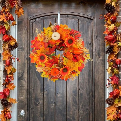 16inch herbst kranz - 16inch, front