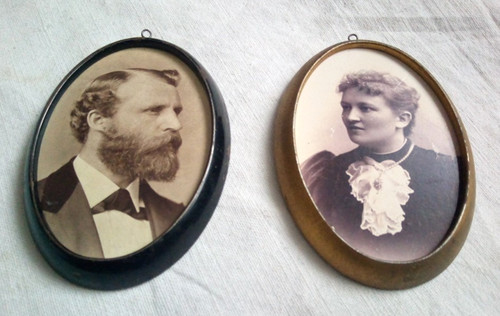 Kleines paar biedermeier - paar,