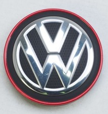 Original VW GTI Felgendeckel Nabendeckel Nabenkappe Silber Rot 5G0601171B Golf 7