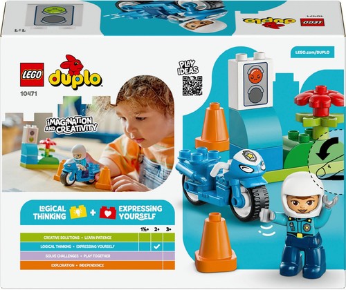 Lego blaues polizeimotorrad - lego®,