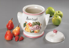 Keramik Rumtopf Gärtopf Früchte Fruchtdesign Rum Gär Topf Rumpott Fruchttopf 5 l