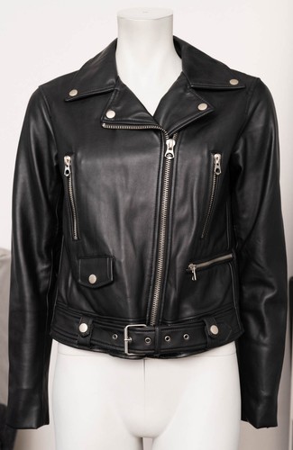Zara lederjacke schwarz - zara, gr.m