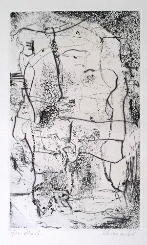 Emil schumacher radierung mit - schumacher,,