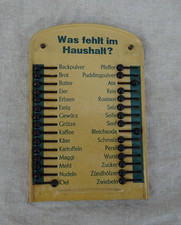 Haushalt Merktafel Blech Was fehlt im Haushalt ?