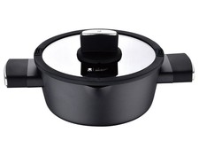 Masterpro by Roland Trettl Kochtopf mit Deckel Topf geschmiedetes Aluminium 2 L