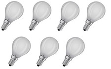 7x OSRAM LED Tropfen Kugel E14 matt 2,5W = 25W warmweiß 250lm EEK:F (Spekt. A-G)