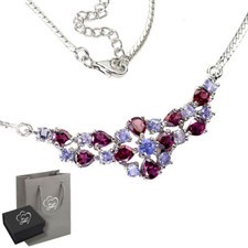 Echter Tansanit Rhodolith