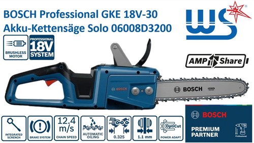 Bosch akku kettensäge gke - akku-kettensäge,
