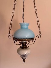 Ältere Pendellampe  im Stil einer Petroleumleuchte elektr. 