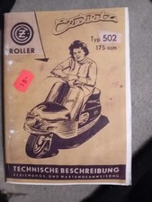 Cezeta Roller Typ 502 175ccm Technische Beschreibung