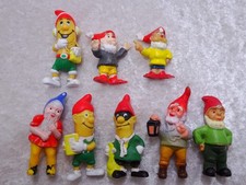 8 x Kunststoff Spielzeug Figur Zwerg - Vintage - Sammlung Konvolut - Reklame