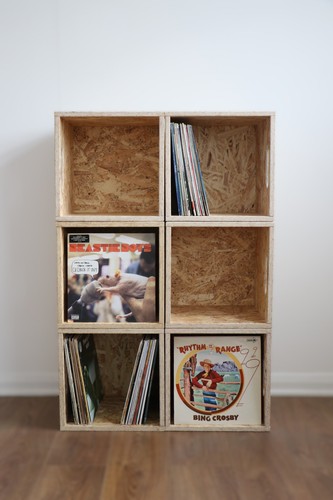 Vinyl record storage cubes - 6x,